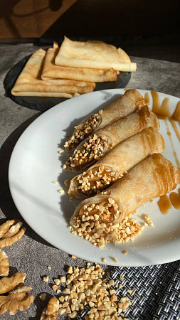 Блины с ириской